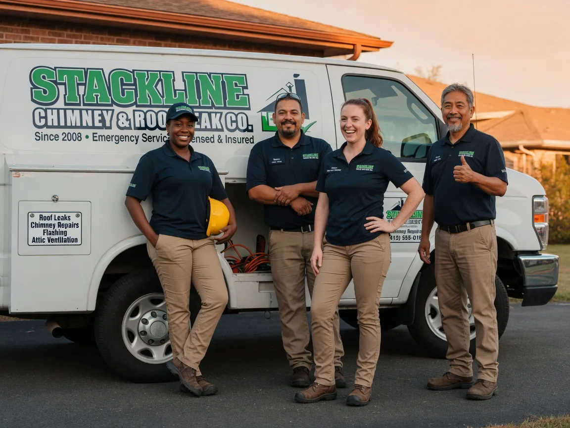 Chimney flashing repair company in Brownsboro, TX